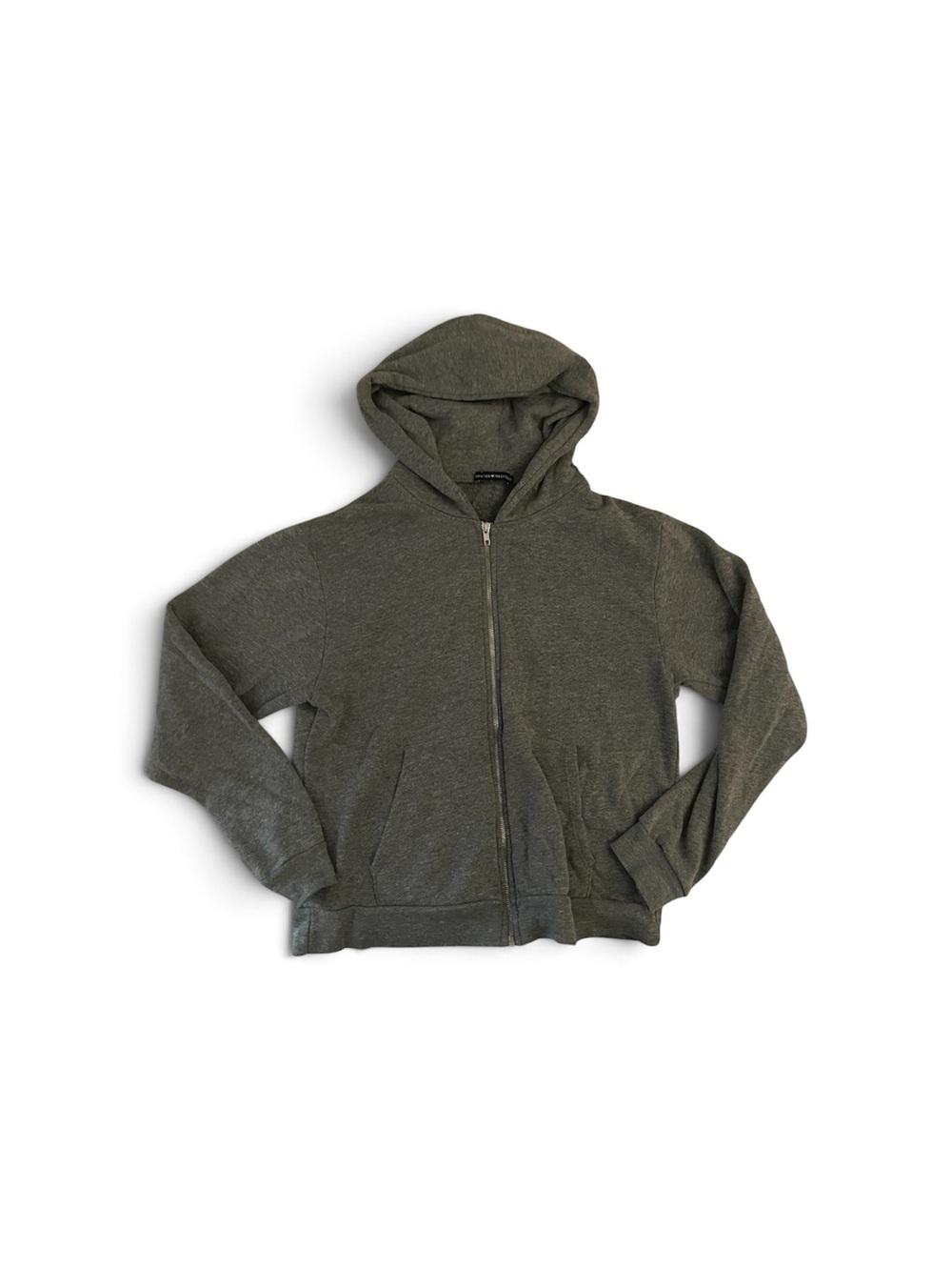 Grey brandy Melville zip up grey sweater